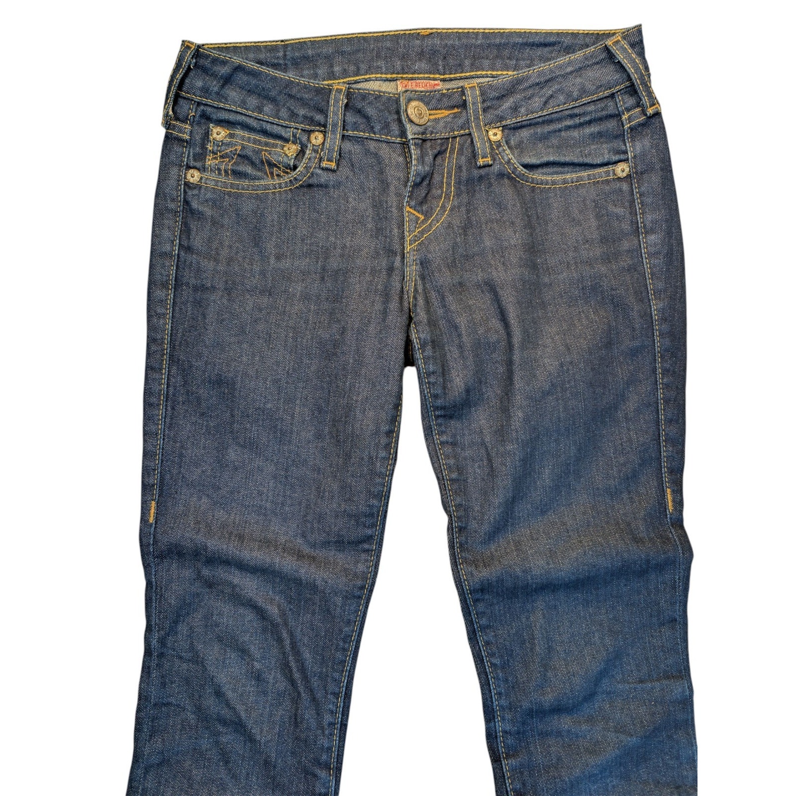 True Religion Johnny Women's Bootcut Flair Leg Size 29x34 (Missing Sz Tag) Y2k